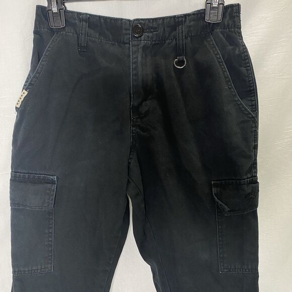 FIVE STAR GENERAL Pants Elastic Waist Cotton Jogger Side Pockets Womens S Black - Picture 1 of 10